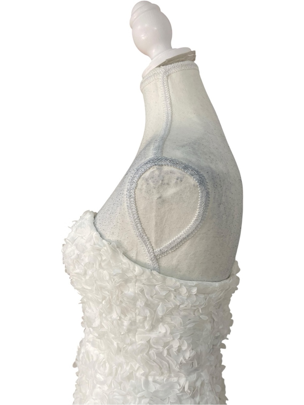 Lulus Gorgeous Mentality 3D Floral Strapless Midi Dress White - Picture 5 of 16
